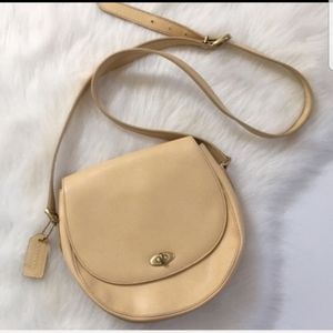 Cream/Yellow Coach Vintage Crossbody